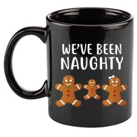 We've Been Naughty Gingerbread 11oz C Handle Ceramic Mug