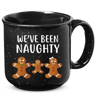 We've Been Naughty Gingerbread 15oz Campfire Ceramic Mug