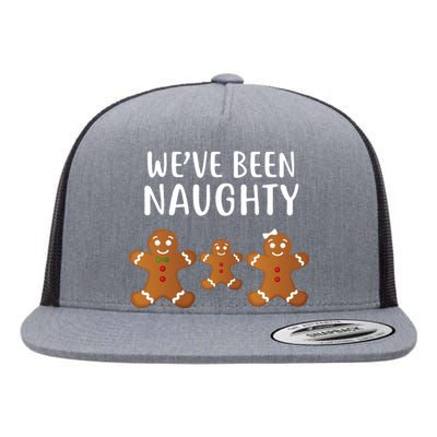 We've Been Naughty Gingerbread Flat Bill Trucker Hat