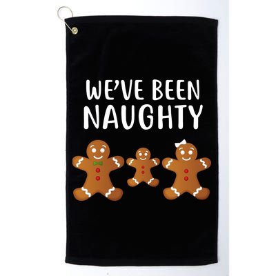 We've Been Naughty Gingerbread Golf Towel
