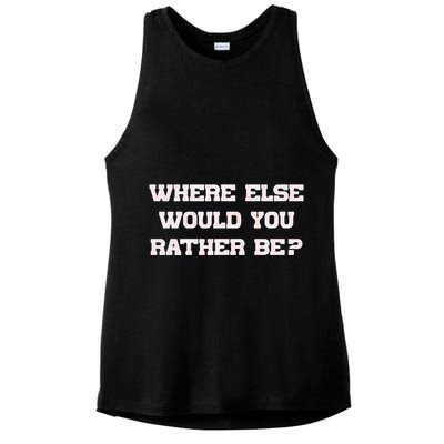Where Else Would You Rather Be Ladies PosiCharge Tri-Blend Wicking Tank