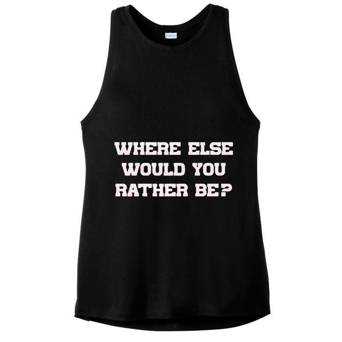 Where Else Would You Rather Be Ladies PosiCharge Tri-Blend Wicking Tank