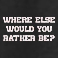 Where Else Would You Rather Be Garment-Dyed Fleece Hoodie