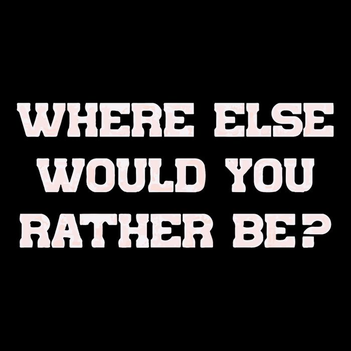 Where Else Would You Rather Be Youth Performance Sprint T-Shirt