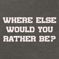 Where Else Would You Rather Be Cotton Canvas Backpack