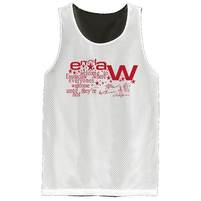 Welcome Enumclaw Where Everyones Welcome Until TheyRe Not Mesh Reversible Basketball Jersey Tank