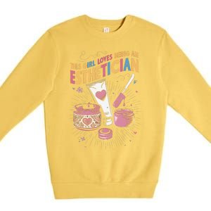 Wax Esthetician Waxing Skin Care Premium Crewneck Sweatshirt