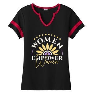 Women Empower Women, Women's Day Ladies Halftime Notch Neck Tee