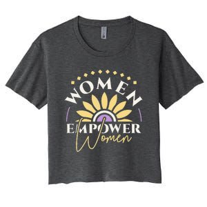 Women Empower Women, Women's Day Women's Crop Top Tee