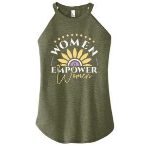 Women Empower Women, Women's Day Women's Perfect Tri Rocker Tank