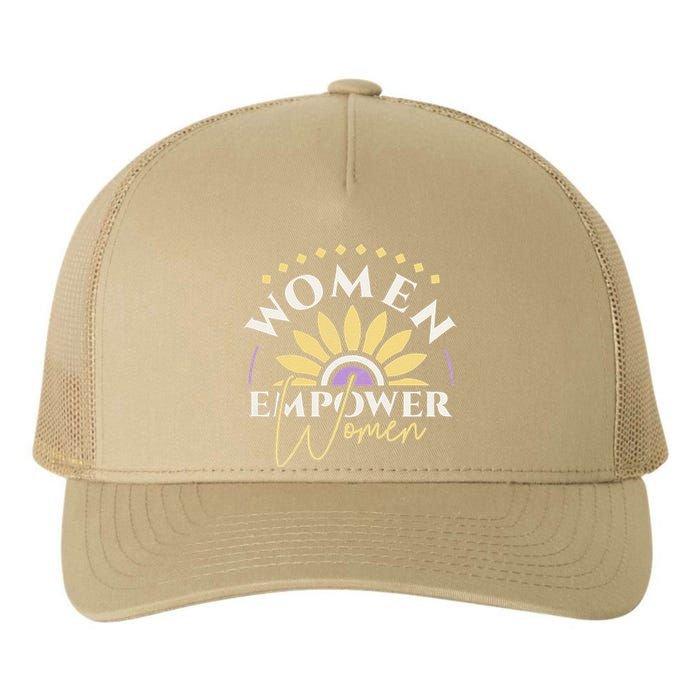 Women Empower Women, Women's Day Yupoong Adult 5-Panel Trucker Hat