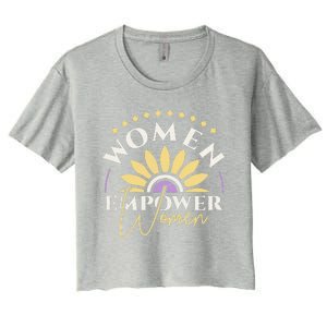 Women Empower Women, Women's Day Women's Crop Top Tee