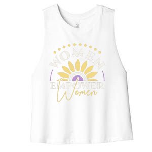 Women Empower Women, Women's Day Women's Racerback Cropped Tank