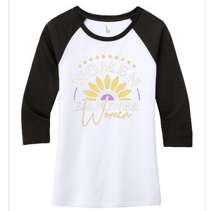 Women Empower Women, Women's Day Women's Tri-Blend 3/4-Sleeve Raglan Shirt