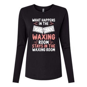 Waxing Esthetician Wax Tech Beauty Cosmetics Cosmetologist Womens Cotton Relaxed Long Sleeve T-Shirt