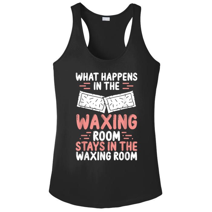 Waxing Esthetician Wax Tech Beauty Cosmetics Cosmetologist Ladies PosiCharge Competitor Racerback Tank