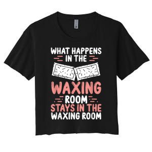 Waxing Esthetician Wax Tech Beauty Cosmetics Cosmetologist Women's Crop Top Tee