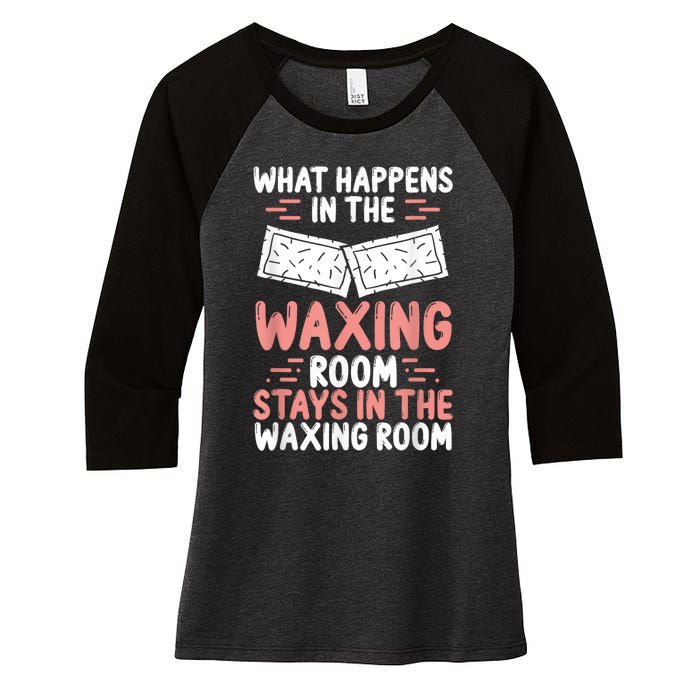 Waxing Esthetician Wax Tech Beauty Cosmetics Cosmetologist Women's Tri-Blend 3/4-Sleeve Raglan Shirt