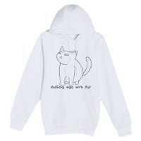 Walking Ego With Fur Premium Pullover Hoodie