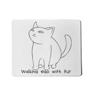 Walking Ego With Fur Mousepad