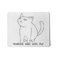 Walking Ego With Fur Mousepad