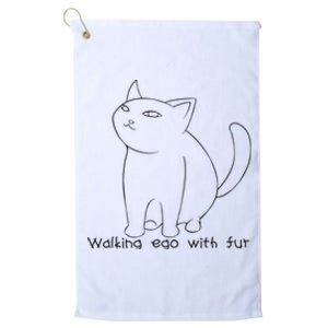 Walking Ego With Fur Platinum Collection Golf Towel