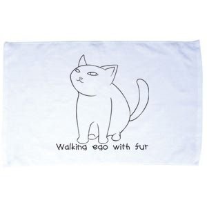 Walking Ego With Fur Microfiber Hand Towel