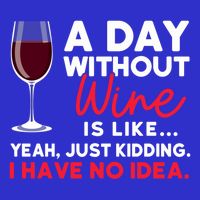 Wine Ers Wine Sommeliers A Day Without Wine Sommeliers Gift Toddler T-Shirt