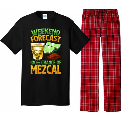 Weekend Forecast 100% Chance Of Mezcal Mescal Beverage Gift Pajama Set