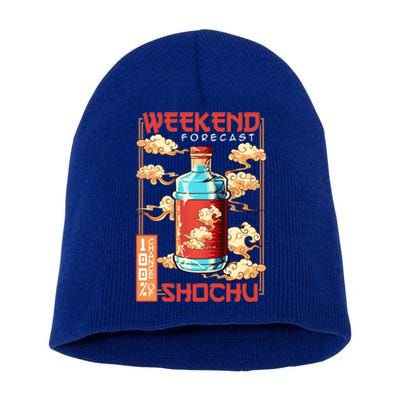 Weekend Forecast 100% Chance Of Shochu Japanese Liquor Gift Short Acrylic Beanie