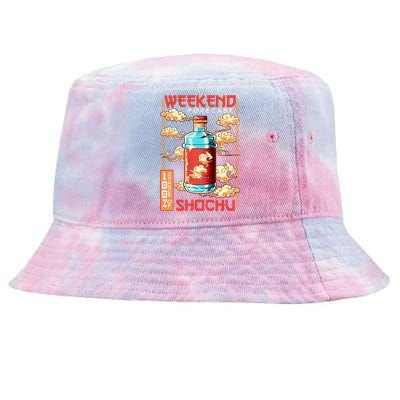 Weekend Forecast 100% Chance Of Shochu Japanese Liquor Gift Tie-Dyed Bucket Hat