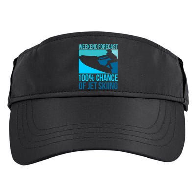 Weekend Forecast 100% Chance Of Jet Skiing Jet Ski Lovers Gift Adult Drive Performance Visor