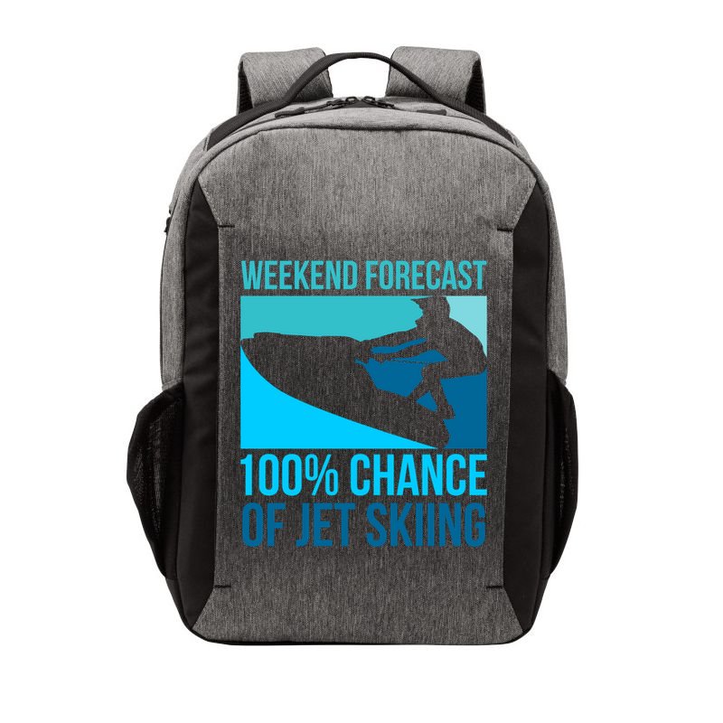 Weekend Forecast 100% Chance Of Jet Skiing Jet Ski Lovers Gift Vector Backpack