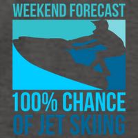 Weekend Forecast 100% Chance Of Jet Skiing Jet Ski Lovers Gift Vector Backpack