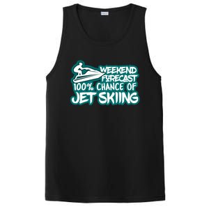 Weekend Forecast 100% Of Jet Skiing Summer Recreational Gift PosiCharge Competitor Tank