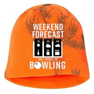 Weekend Forecast 100% Chance Of Bowling Kati - Camo Knit Beanie