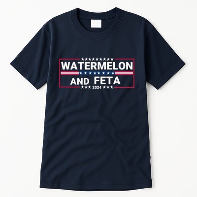 Watermelon & Feta 2024 Healthy Foodie Political Election Tall T-Shirt