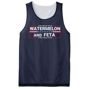 Watermelon & Feta 2024 Healthy Foodie Political Election Mesh Reversible Basketball Jersey Tank