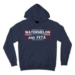 Watermelon & Feta 2024 Healthy Foodie Political Election Tall Hoodie