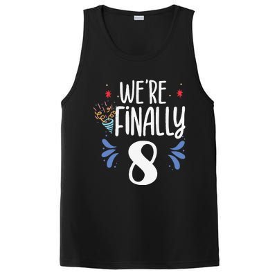 Were Finally 8 Celebrate Twins Birthday Twin Party Eight PosiCharge Competitor Tank