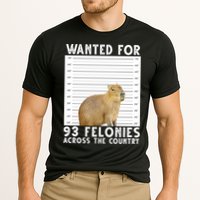 Wanted For 93 Felonies Across The Country Capybara Mugshot Performance Shirt
