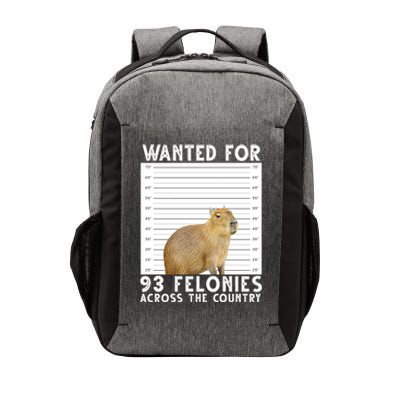 Wanted For 93 Felonies Across The Country Capybara Mugshot Vector Backpack