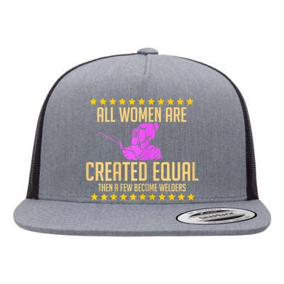 Welder For A Female Welding Steelsmith Flat Bill Trucker Hat