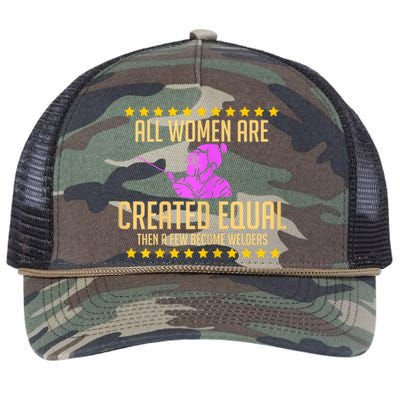 Welder For A Female Welding Steelsmith Retro Rope Trucker Hat Cap