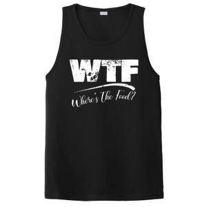 Wtf Funny Adult Wheres The Food Word Play Gift PosiCharge Competitor Tank