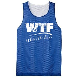 Wtf Funny Adult Wheres The Food Word Play Gift Mesh Reversible Basketball Jersey Tank