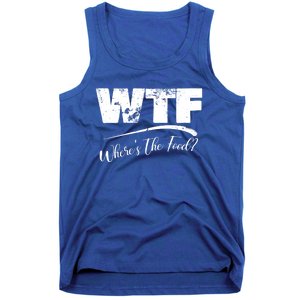 Wtf Funny Adult Wheres The Food Word Play Gift Tank Top