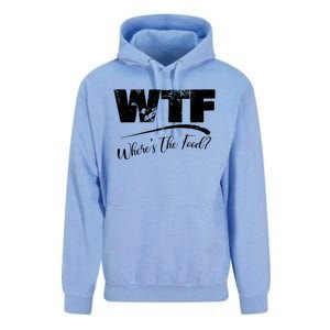 Wtf Funny Adult Wheres The Food Word Play Gift Unisex Surf Hoodie