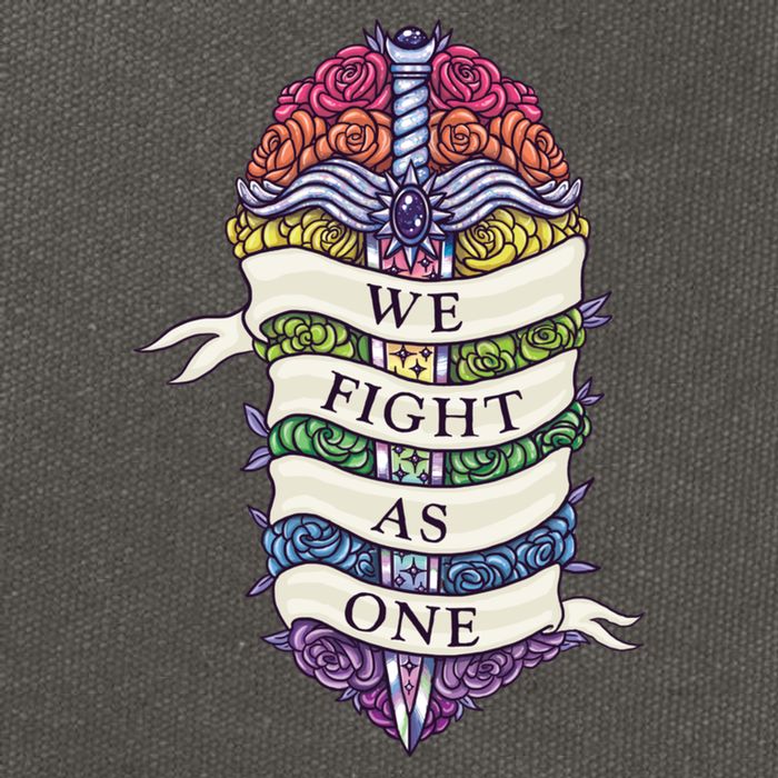 WE FIGHT AS ONE Cotton Canvas Backpack