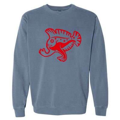 Walking Fish Angish Family Member For Fish Fans Gift Garment-Dyed Sweatshirt